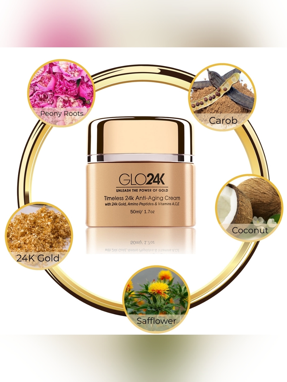 GLO24K Timeless 24k Anti-Aging Cream - 50